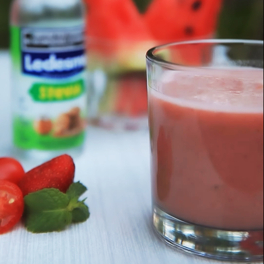 Licuado rojo de sandía