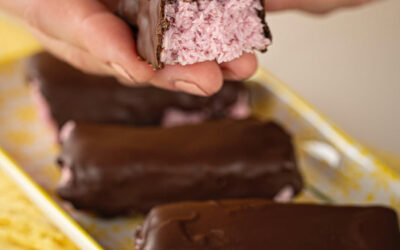 BARRITAS DE FRUTILLA, COCO Y CHOCOLATE